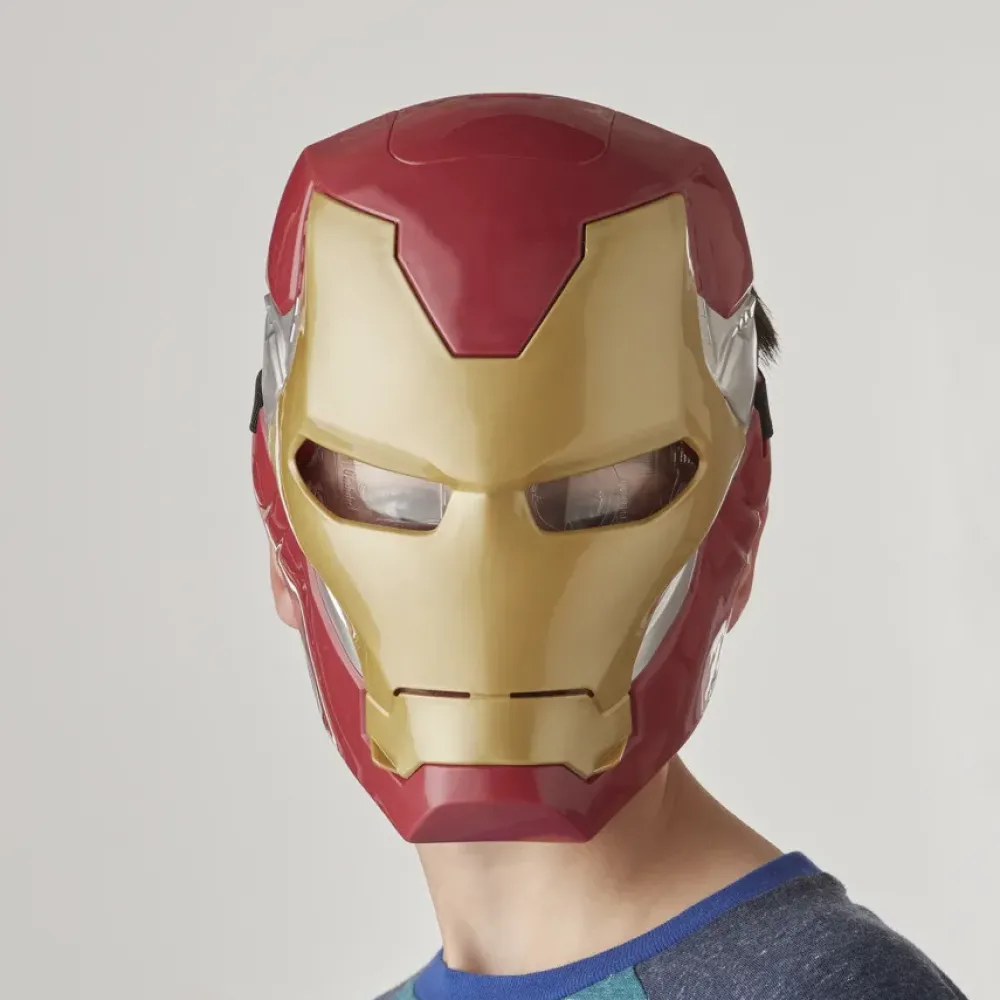 Best Hasbro Marvel , Maschera Flip Fx Di Iron Man, Con Effetti Luminosi, Replica Per Giochi D'Imitazione Action Figures