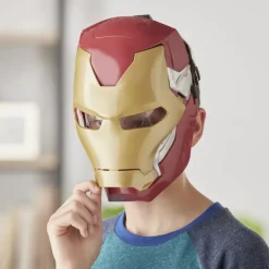 Best Hasbro Marvel , Maschera Flip Fx Di Iron Man, Con Effetti Luminosi, Replica Per Giochi D'Imitazione Action Figures