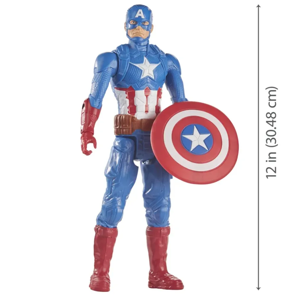 Hasbro Marvel , Titan Hero Captain America, Action Figure 30 Cm Action Figures