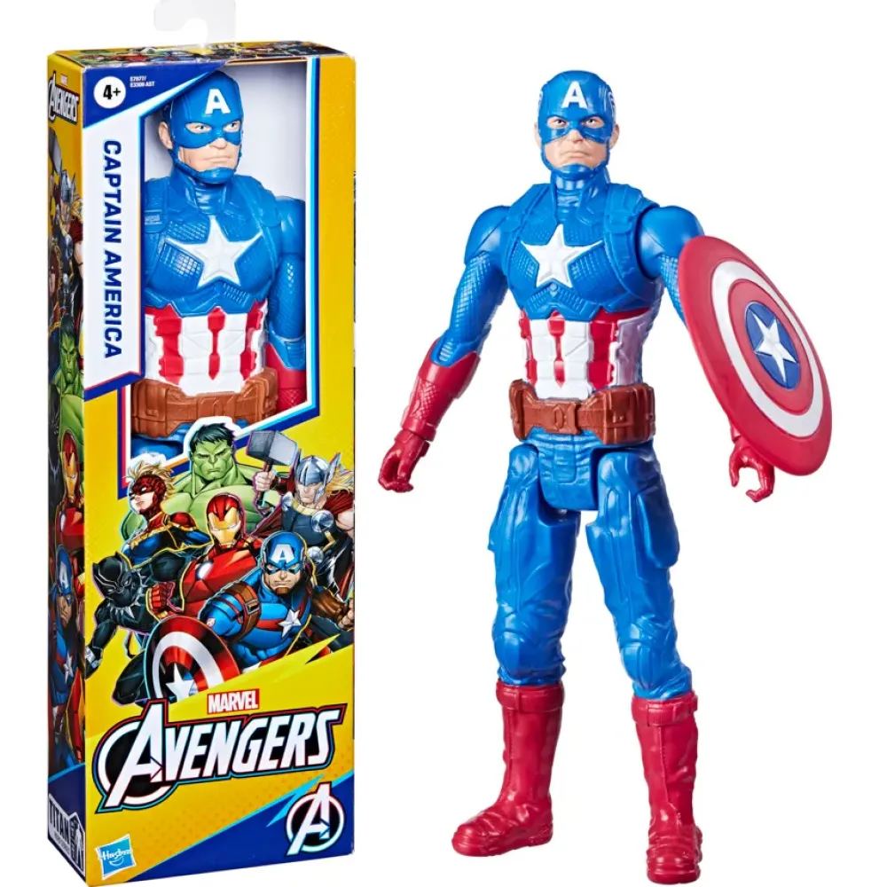 Hasbro Marvel , Titan Hero Captain America, Action Figure 30 Cm Action Figures