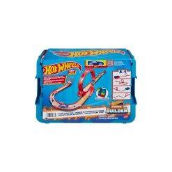 Box Track Builder Con 1 Veicolo Incluso, Confezione Modulabile Con E Accessori A Tema Fuoco Inclusi, Giocattolo Per Bambini, 4+ Anni, Hmc04 Macchinine Bambini