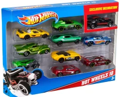 Sale - Confezione Da 10 Macchinine In Scala 1:64, Veicoli Assortiti Con Decorazioni Mozzafiato, 3+Anni Macchinine Bambini