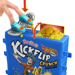 Clearance Skate Ciotola Per Cereali Da Skate Di Tony Hawk, Playset A Tema Cereali Con 1 Fingerboard E 1 Paio Di Scarpine Da Skate Garage E Circuiti