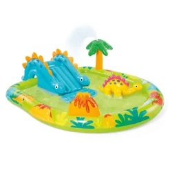 New Play Center Dinosauri Piscina Gonfiabile, Multicolore, 191X152X58 Cm Gonfiabili Per Bambini
