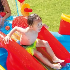 Sale Playground Arcobaleno Piscina Gonfiabile, Con Palline, Multicolore, 297X193X135 Cm Gonfiabili Per Bambini