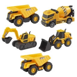 New Jcb Construction Team 5Pcs Garage E Circuiti