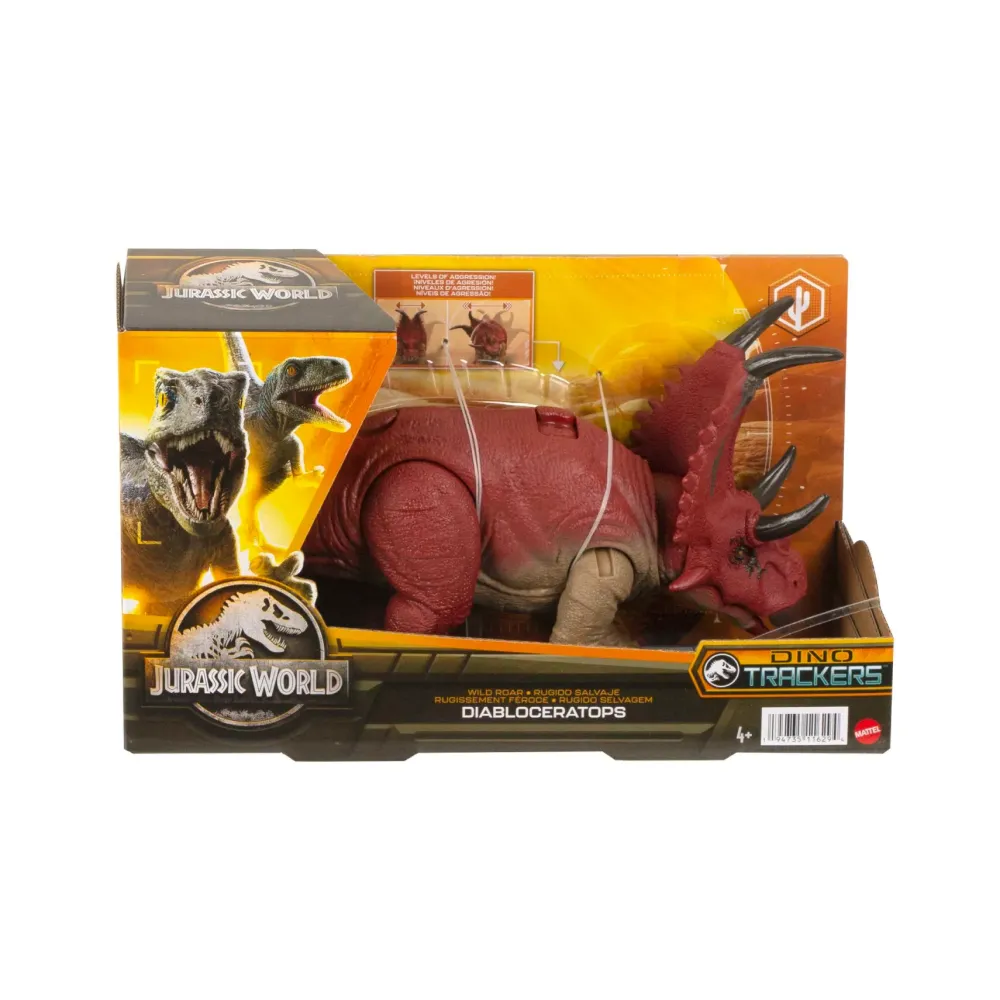 Sale Ruggito Selvaggio, Diabloceratopo, Dinosauro Con Suoni E Mossa D'Attacco, Dimensioni Medie, Snodato E Con Gioco Digitale , Giocattolo Per Bambini, 4+ Anni, Hlp16 Macchinine Bambini