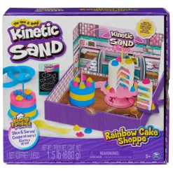 Discount Rainbow Cake Shoppe, 680 G Di Sabbia Da Gioco Gialla, Rosa, Blu E Bianca Profumata Alla Vaniglia, 10 Attrezzi Da Cucina E Accessori, Giocattoli Sensoriali Per Bambini Dai 5 Anni In Su Mosaici, Sabbia, Glitter