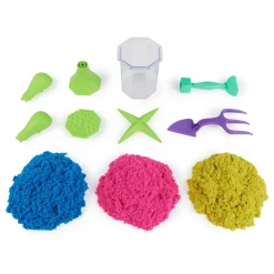 Best , Set Gioco Squish N' Create, Sabbia Colorata In 3 Variazioni, Sabbia Cinetica 382 G, 5 Accessori Per Modellare La Sabbia, Giocattoli Per Bambini E Bambine 3 Anni Mosaici, Sabbia, Glitter