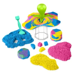 Best , Set Gioco Squish N' Create, Sabbia Colorata In 3 Variazioni, Sabbia Cinetica 382 G, 5 Accessori Per Modellare La Sabbia, Giocattoli Per Bambini E Bambine 3 Anni Mosaici, Sabbia, Glitter