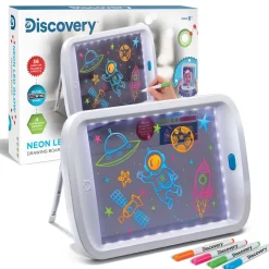 Sale Lavagna Da Disegno Con Luci A Neon E 4 Pennarelli Kit Artistici E Pittura