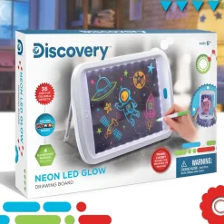 Sale Lavagna Da Disegno Con Luci A Neon E 4 Pennarelli Kit Artistici E Pittura