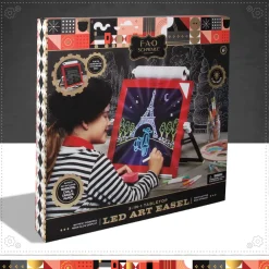 Sale Lavagnetta 3 In 1 Con Led, Gessetti E Pennarelli Kit Artistici E Pittura