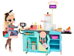 Best Surprise Omg To-Go Diner Playset Con Oltre 45 Sorprese E Bambola Inclusa Fashion Dolls