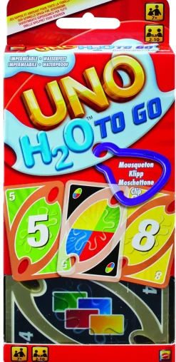 New - Uno H20, Gioco Di Carte Per Tutta La Famiglia Giochi Di Carte