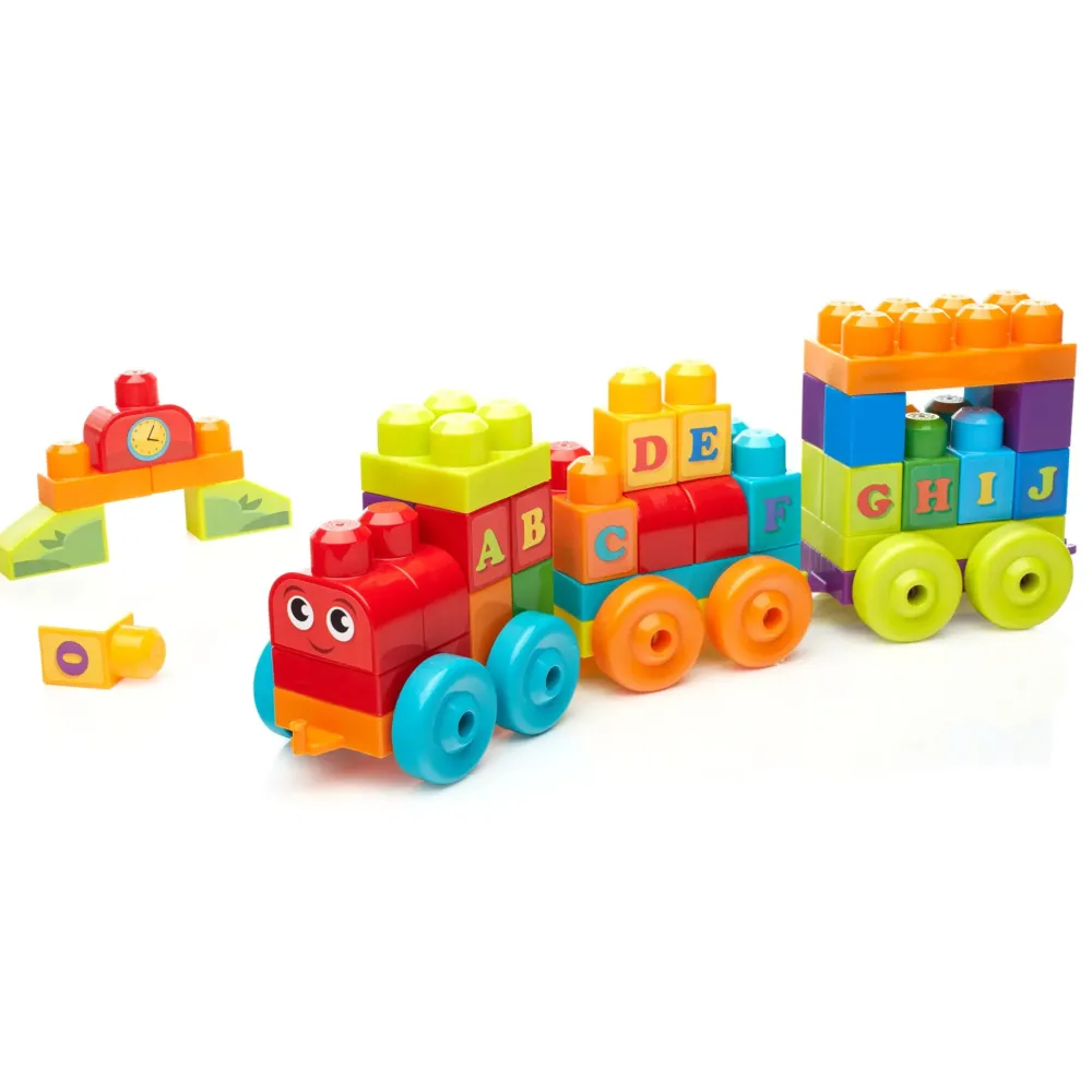 Outlet Mega First Builders Impara Con Il Treno! Costruzioni Bambini