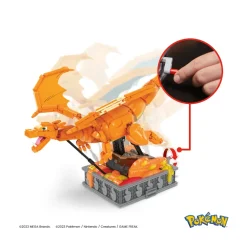 Best Mega Kinetic Charizard, Set Da Costruzione Da 1664 Pezzi, Personaggio Meccanizzato Con Movimento Realistico E Alto 28 Cm Da Collezione, 12+ Anni, Hmw05 Set Costruzioni