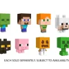 Discount Mini Action Figure Testa Mob, Assortimento Personaggi Del Videogioco Dal Design Pixelato Con Teste Giganti, Tutti Da Collezionare, Giocattolo Per Bambini, 6+ Anni, Hdv64 Action Figures
