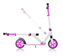 Sale Monopattino Nl 205 Ripiegabile Bianco E Rosa Adatto Per Bambini 7 -12 Anni Monopattini