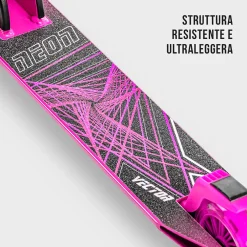 Clearance Monopattino Neon Vector Regolabile In Altezza, Antiscivolo, Con Luci Led Da 100 Mm E Massimo Supportato 60 Kg- Per Bambini Dai 5 Ai 9 Anni- Disponibile In Diverse Varianti Monopattini