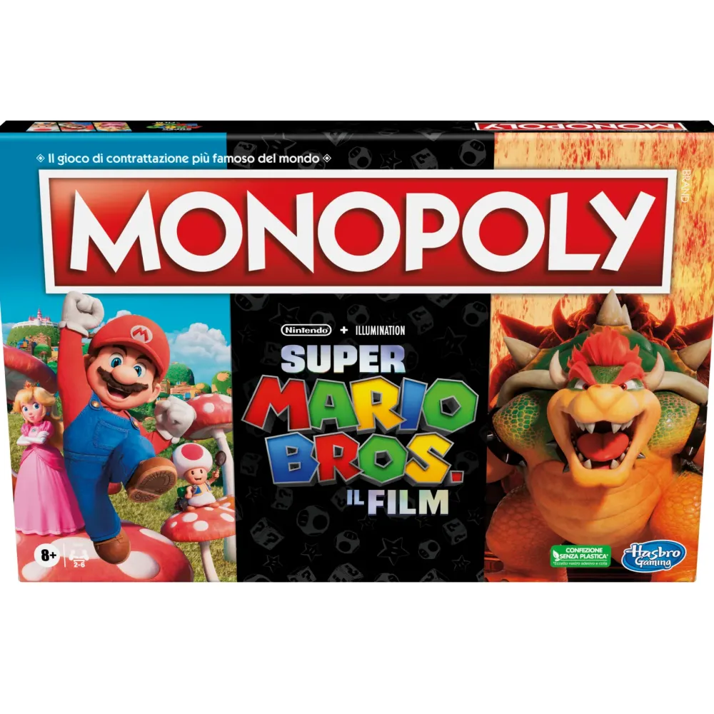 Sale The Super Mario Bros. Movie Edition, Gioco Da Tavolo Per Bambini E Bambine, Contiene La Pedina Di Bowser, Giochi Per Famiglie Giochi In Scatola Per Famiglia