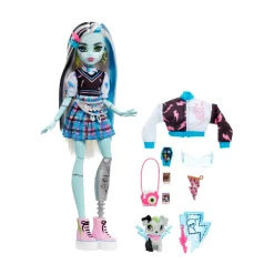Best Frankie, Bambola Snodata Alla Moda, Dai Capelli Con Ciocche Blu E Nere, Con Accessori E Cucciolo, Giocattolo Per Bambini, 4+ Anni, Hhk53 Fashion Dolls
