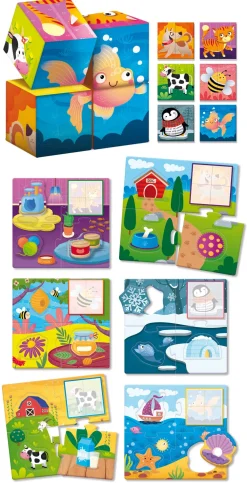 Sale Montessoribaby Legno Cubes And Logic 2 In 1 Giochi Educativi In Legno