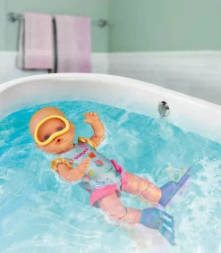 Outlet Impara Ad Immergersi, Bambola Da 35 Cm Con Corpo Rigido E Costume Da Bagno.Nuotera Per Davvero. Per Bambine/I Da 2 Anni Bambolotti