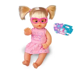 Best Occhiali, Bambola 35 Cm, Corpo Rigido, Con Occhiali Rosa Bambolotti