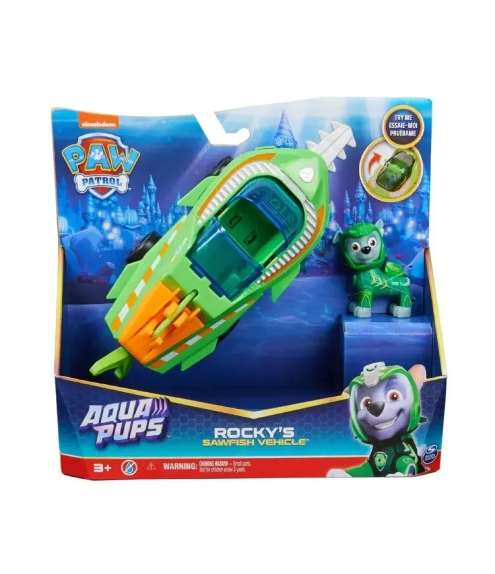 Hot Veicolo Aqua Pups Di Rocky Macchinine Bambini