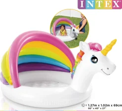 Sale Piscina Baby Pool Unicorno Cm 127X102X69 Gonfiabili Per Bambini