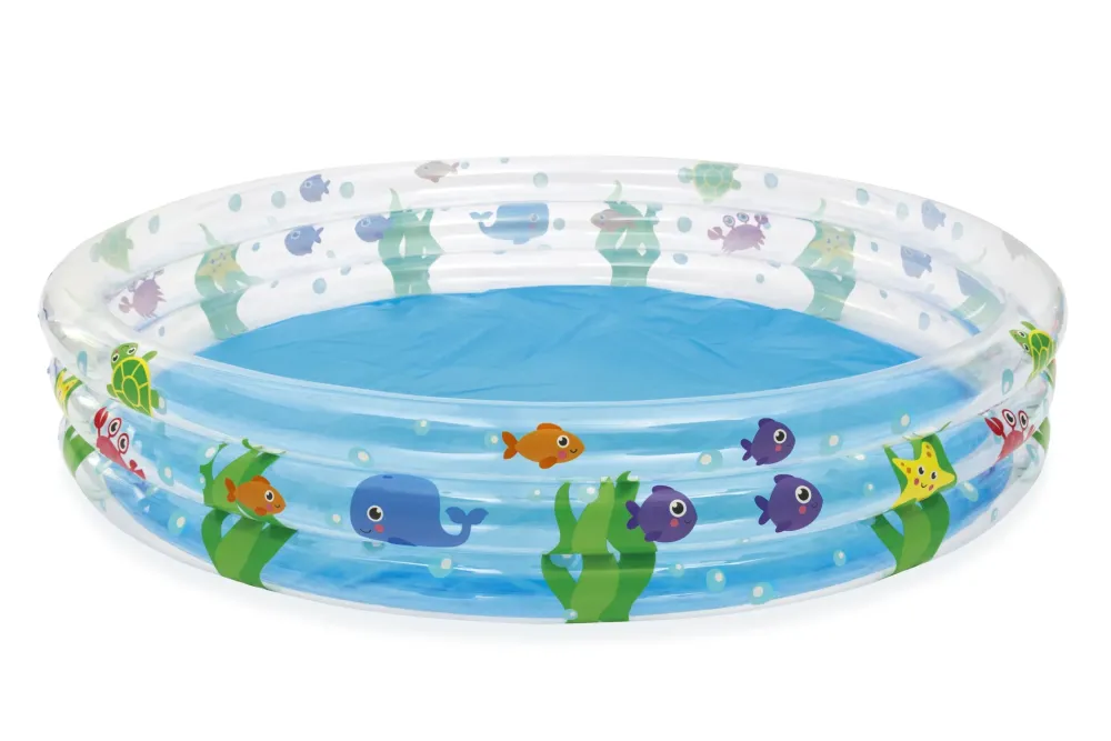 New Piscina Deep Dive A 3 Anelli Cm. 183 33 Gonfiabili Per Bambini