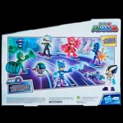 Best Super Pigiamini, Eroi E Cattivi, Set Da 7 Personaggi E 10 Accessori Mondi Immaginari