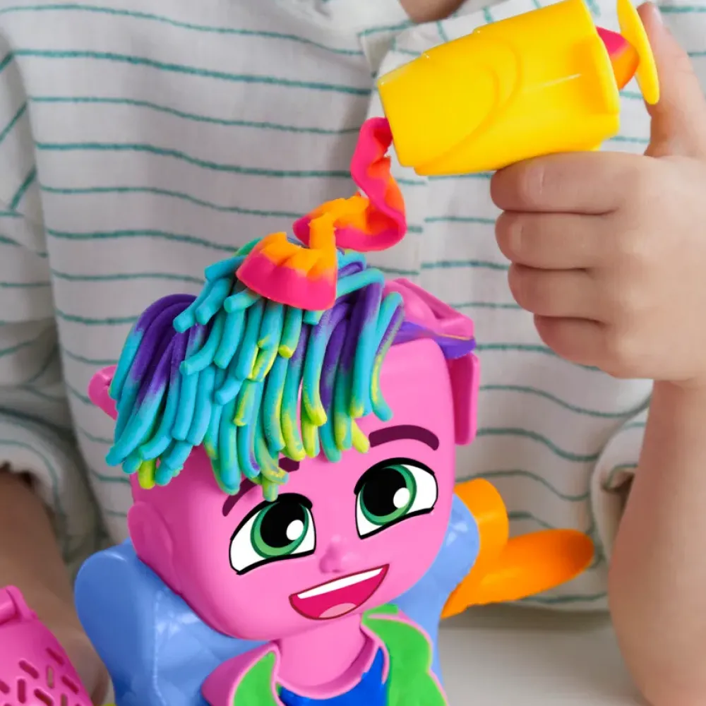 Capelli Pazzerelli, Playset Per Giocare Al Parrucchiere, Giocattoli Di Fantasia Per Bambini E Bambine Dai 3 Anni In Su Plastilina E Pasta Modellabile