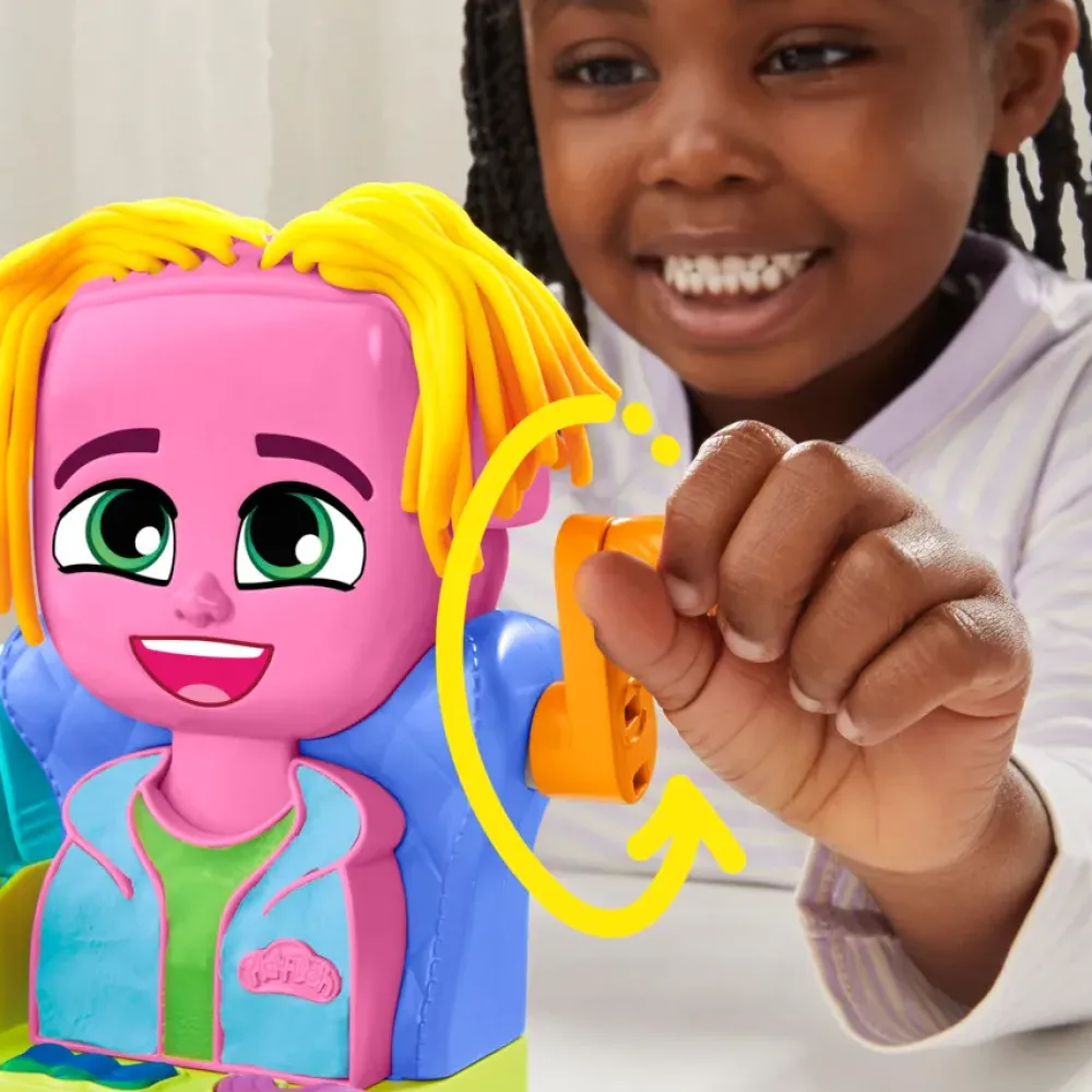 Capelli Pazzerelli, Playset Per Giocare Al Parrucchiere, Giocattoli Di Fantasia Per Bambini E Bambine Dai 3 Anni In Su Plastilina E Pasta Modellabile