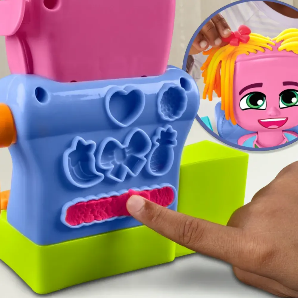 Capelli Pazzerelli, Playset Per Giocare Al Parrucchiere, Giocattoli Di Fantasia Per Bambini E Bambine Dai 3 Anni In Su Plastilina E Pasta Modellabile