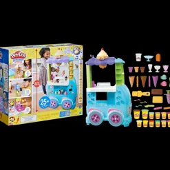 Discount , Kitchen Creations, Il Super Camioncino Dei Gelati Di , Playset Con Cucina Di Grandi Dimensioni Con Suoni Realistici, 27 Accessori, 12 Vasetti Di Pasta Da Modellare Atossica Plastilina E Pasta Modellabile