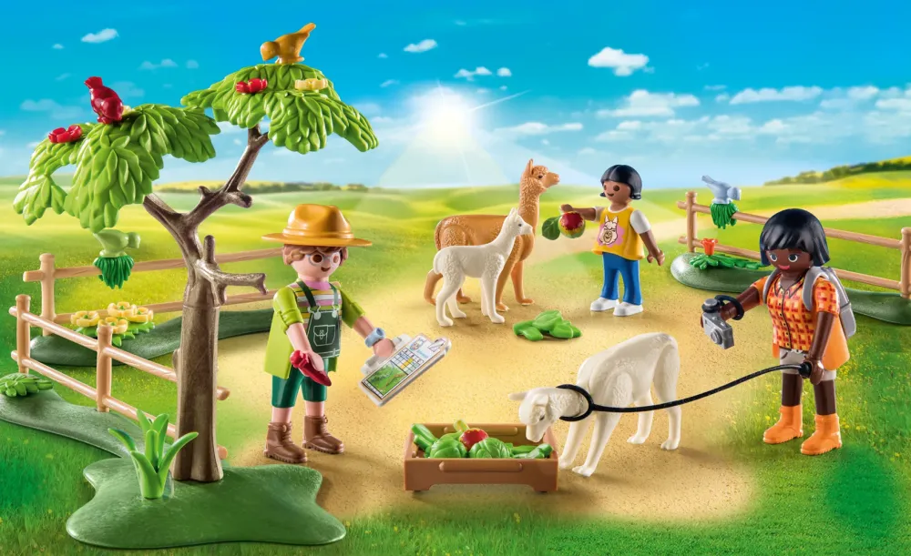 Sale Country 71251 Passeggiata Con Gli Alpaca Per Bambini Dai 4 Anni In Su Set Costruzioni