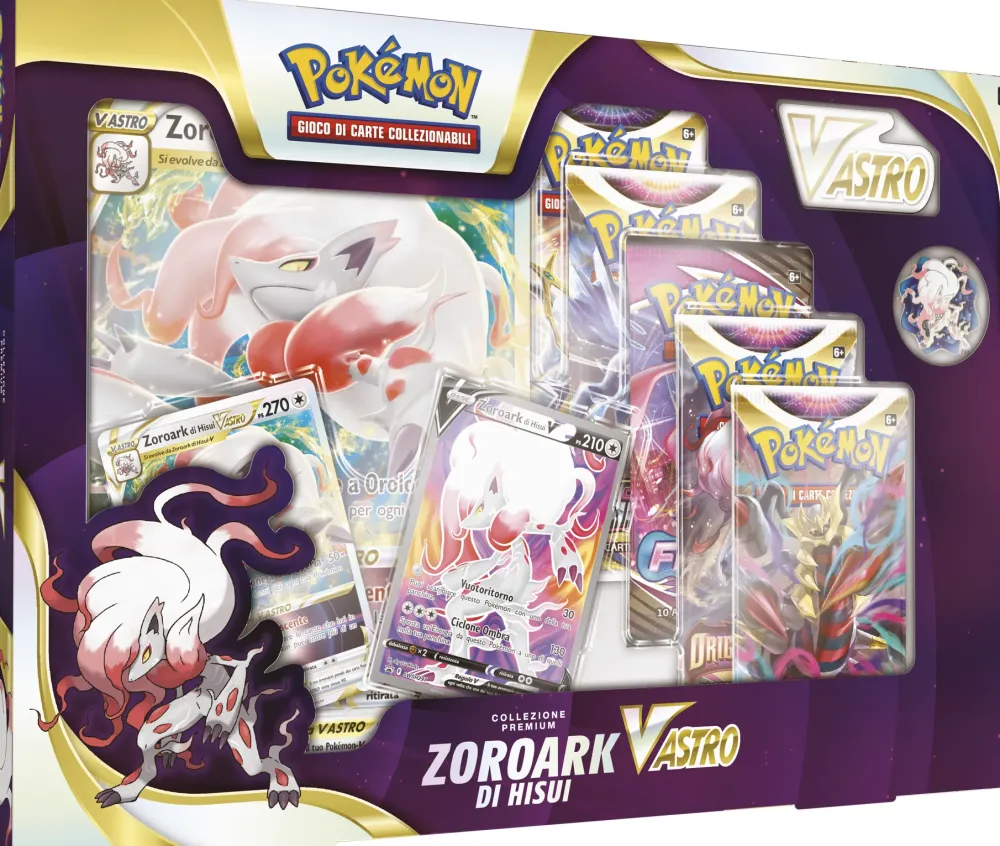 Best Collezione Premium Zoroark Di Hisui V-Astro Giochi Di Carte