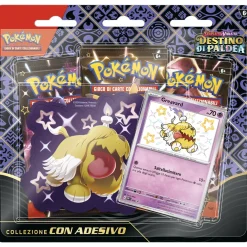 Hot Destino Di Paldea Collezione Con Adesivo Giochi Di Carte