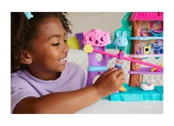 Best Pollyville Casa Sull'Albero Dei Cuccioli, Playset A 5 Piani, 15+ Pezzi Gioco: 2 Bambole, Veicolo, 4 Animali E Accessori, Giocattolo Per Bambini 4+ Anni Mini Dolls