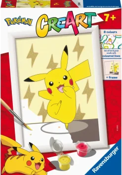 Sale Ravensburger Creart Serie E: , Pikachu, Kit Per Dipingere Con I Numeri, Contiene Una Tavola Prestampata, Pennello, Colori E Accessori, Gioco Creativo Per Bambini 7+ Anni Kit Artistici E Pittura