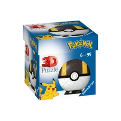 Best Ravensburger 3D Puzzle Pokeball Nera E Gialla, 54 Pezzi, 6+ Anni Puzzle 3D