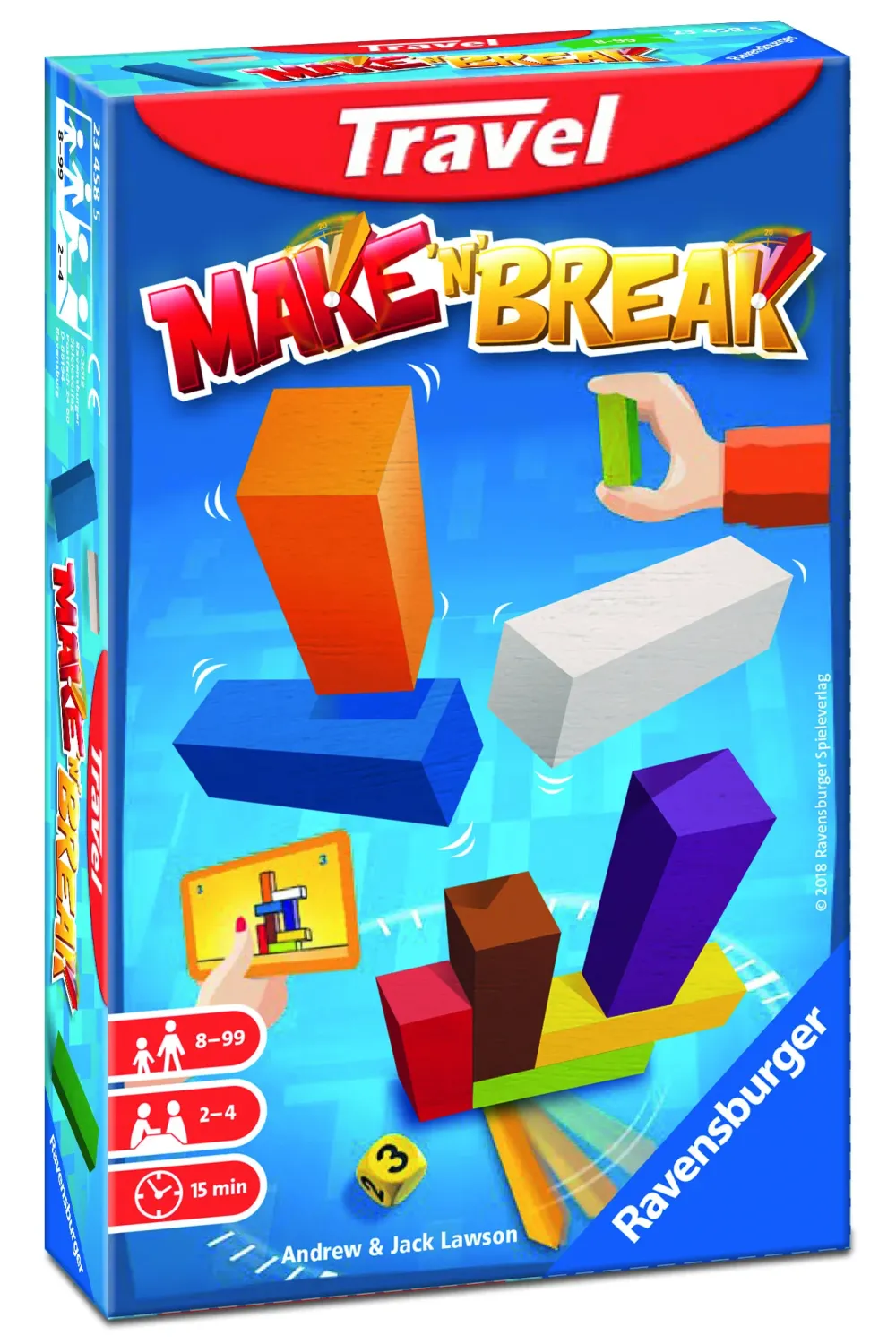 Discount Make'N'Break Travel, Gioco Da Tavolo Tascabile, 2-4 Giocatori, 8+ Anni Giochi Tascabili E Da Viaggio