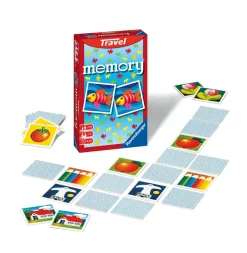 Hot Mini Memory Travel, Gioco Da Tavolo Tascabile, 2-4 Giocatori, 8+ Anni Giochi Tascabili E Da Viaggio