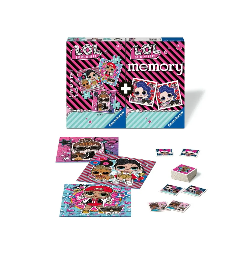 Sale Ravensburger Multipack Memory®+ 3 Puzzle Puzzle Per Bambini