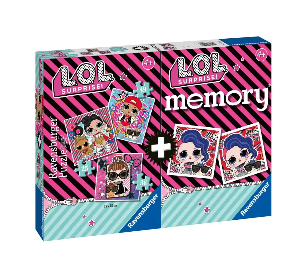 Sale Ravensburger Multipack Memory®+ 3 Puzzle Puzzle Per Bambini