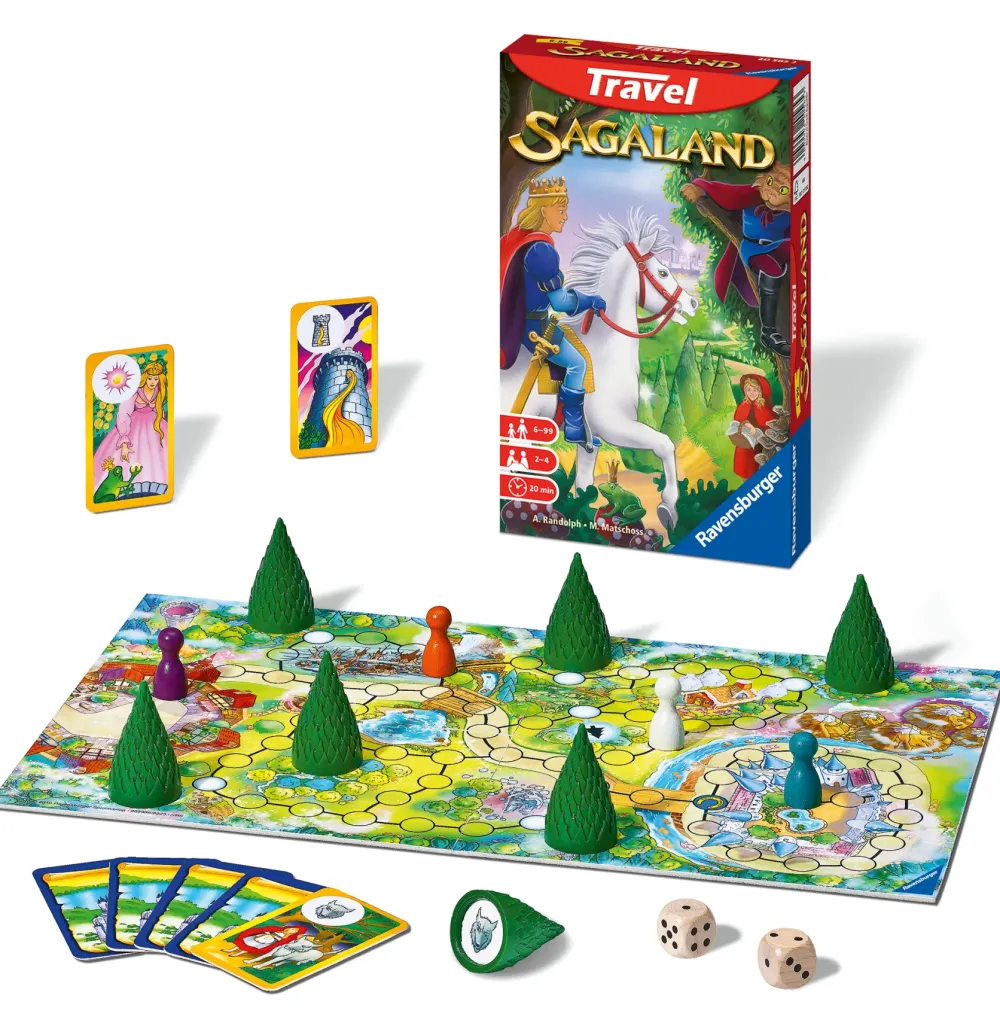 Online Sagaland Travel, Gioco Da Tavolo Tascabile, 2-4 Giocatori, 6+ Anni Giochi Tascabili E Da Viaggio