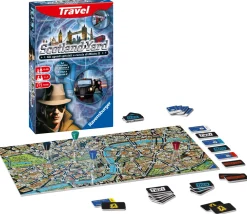 Outlet Scotland Yard Travel Edition, Gioco Da Tavolo Tascabile, 2-4 Giocatori, 8+ Anni Giochi Tascabili E Da Viaggio