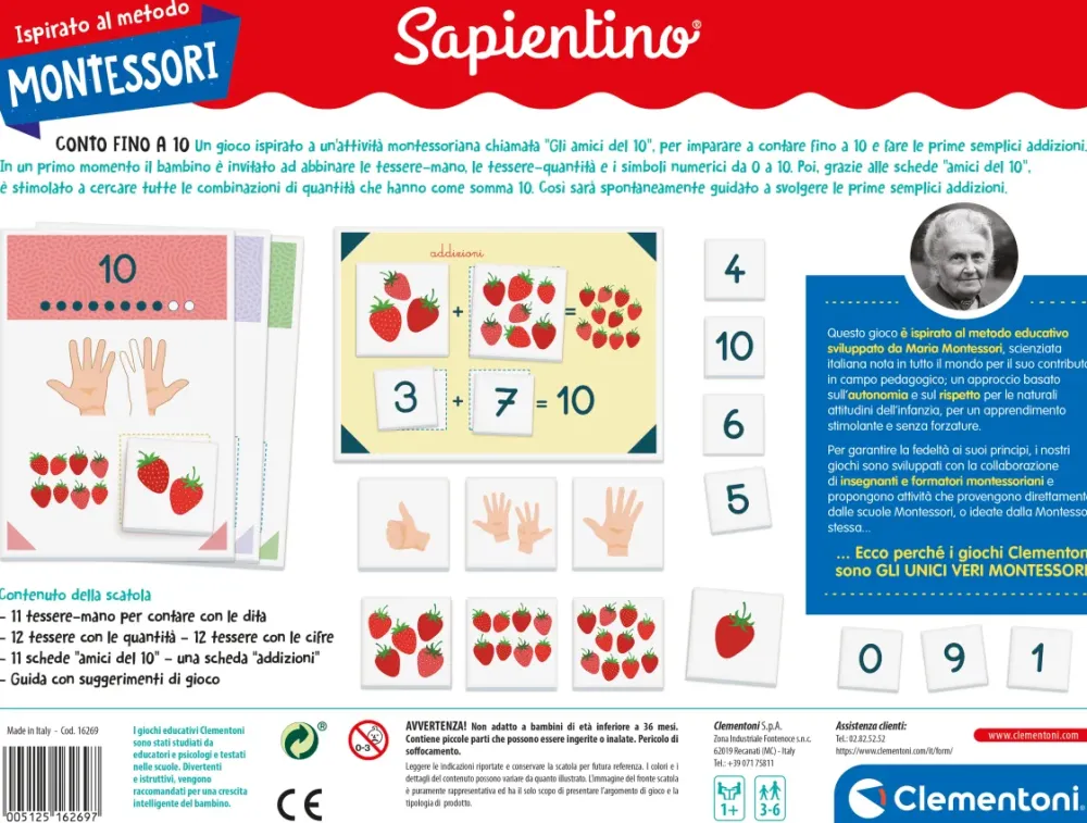 Hot Montessori Conto Fino A 10 Primi Apprendimenti